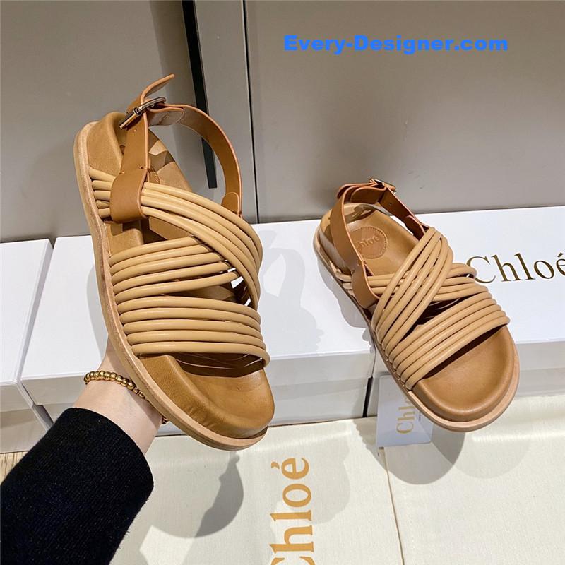 Chloe Cross Strap Roman Sandals
