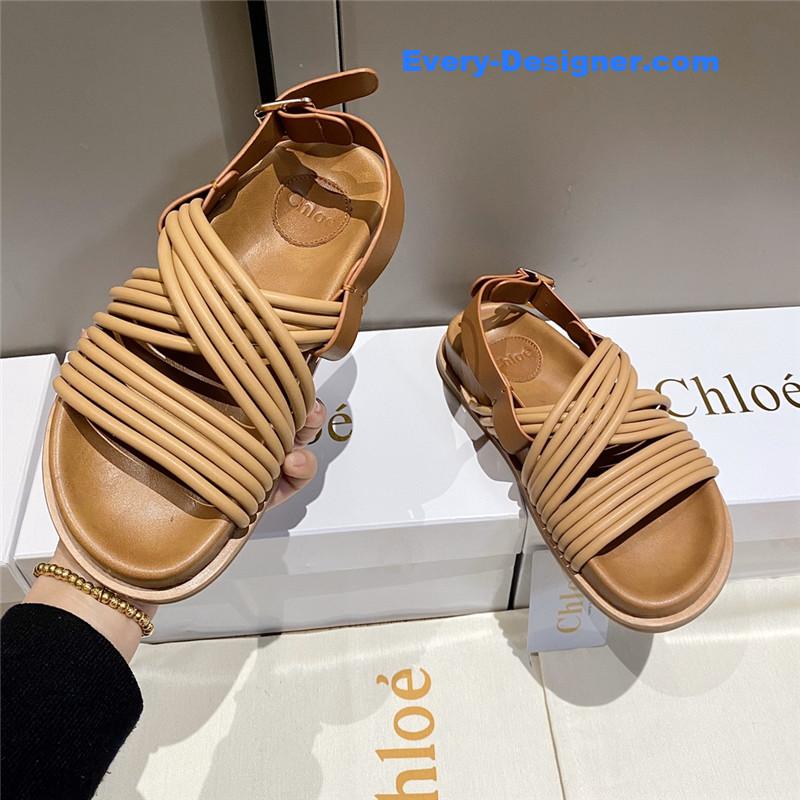 Chloe Cross Strap Roman Sandals