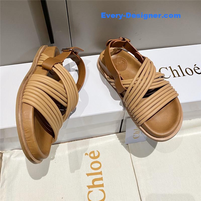 Chloe Cross Strap Roman Sandals