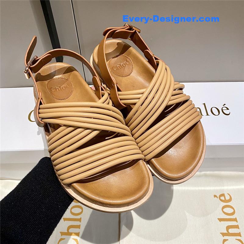 Chloe Cross Strap Roman Sandals