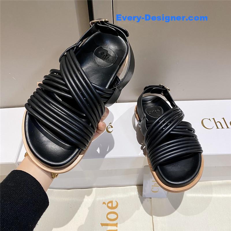 Chloe Cross Strap Roman Sandals