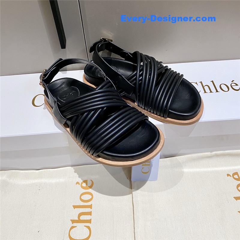 Chloe Cross Strap Roman Sandals