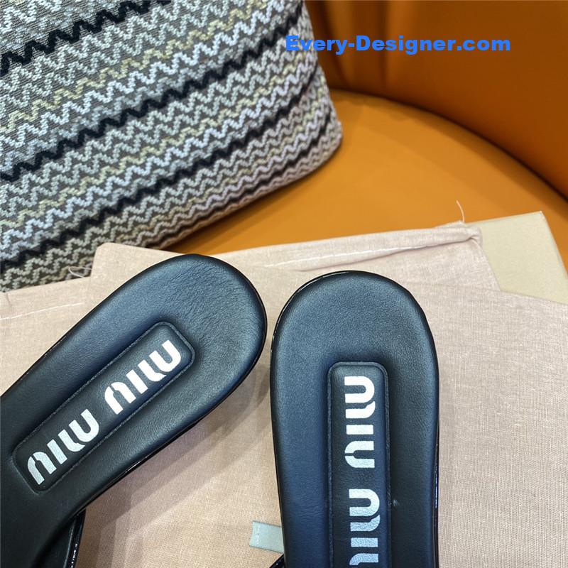 miumiu fish mouth high heel slippers