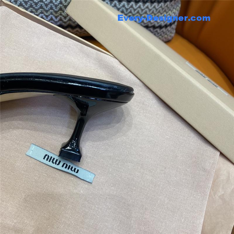 miumiu fish mouth high heel slippers