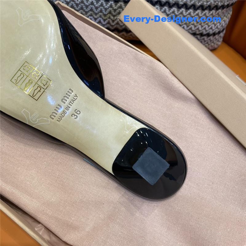 miumiu fish mouth high heel slippers