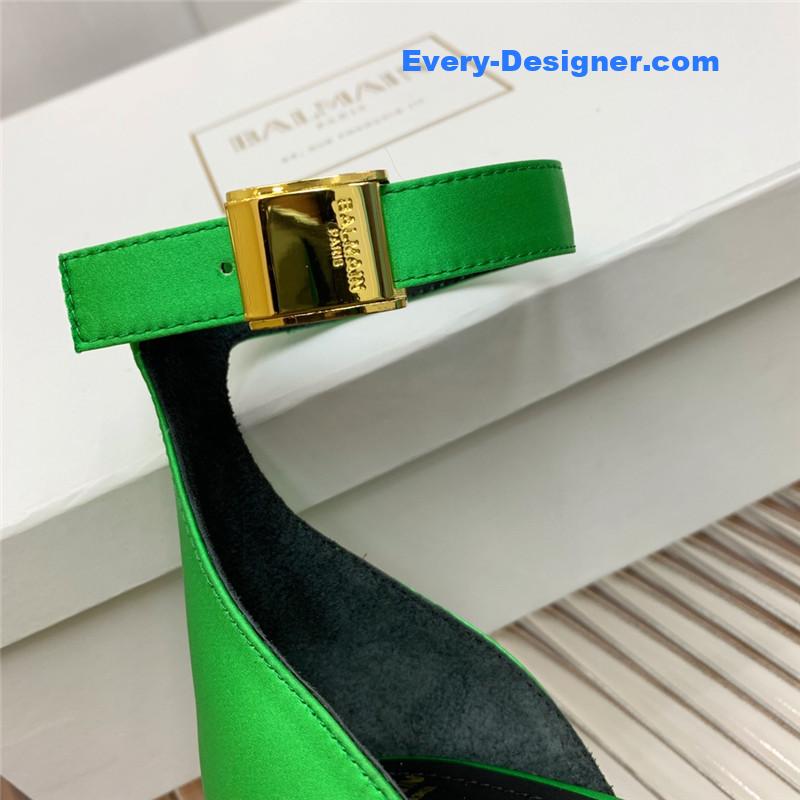 Balmain runway silk heeled sandals