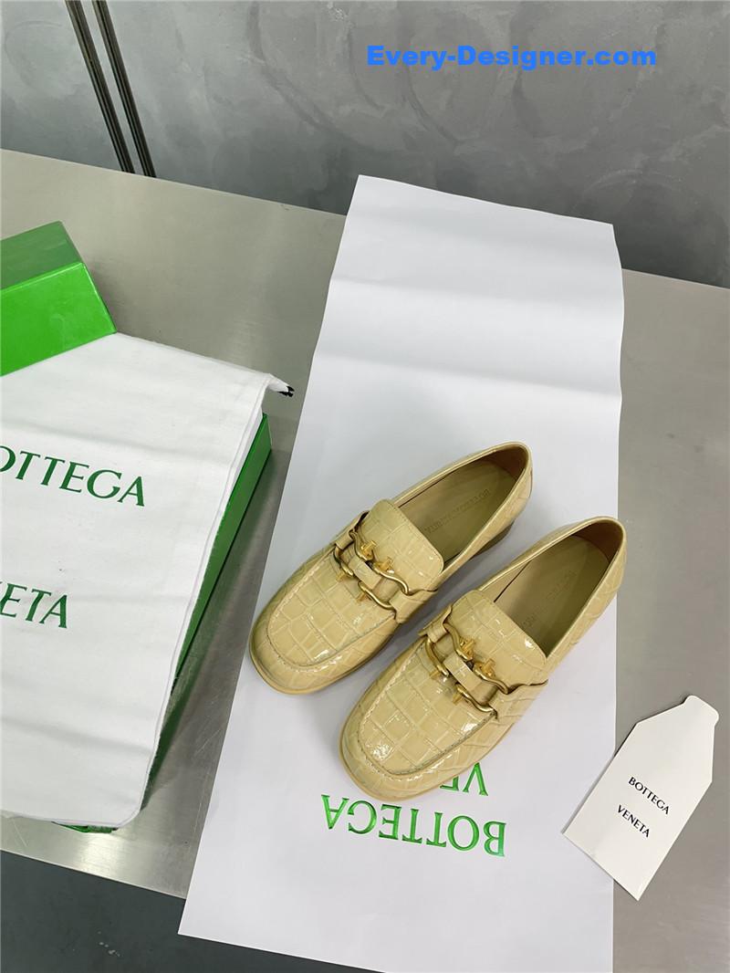 Bottega Veneta horseshoe buckle loafers