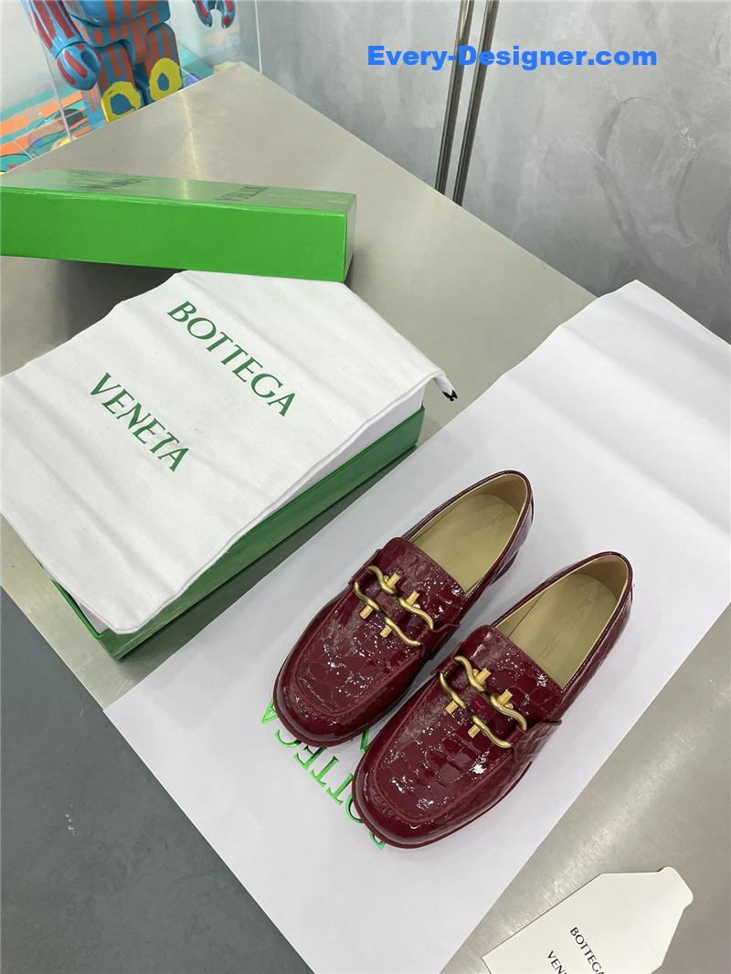 Bottega Veneta horseshoe buckle loafers