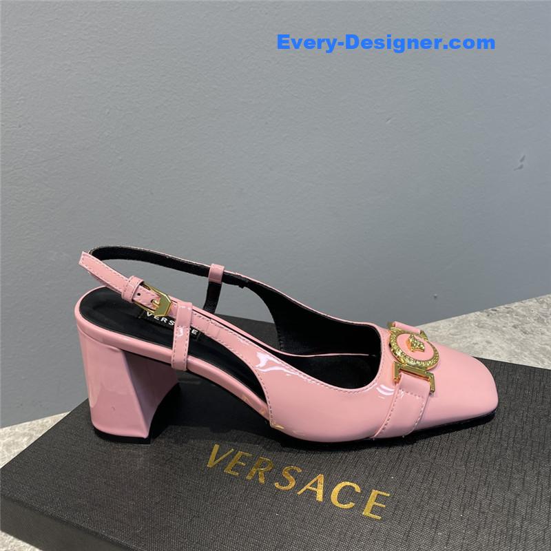 Versace Block Heel Sandals