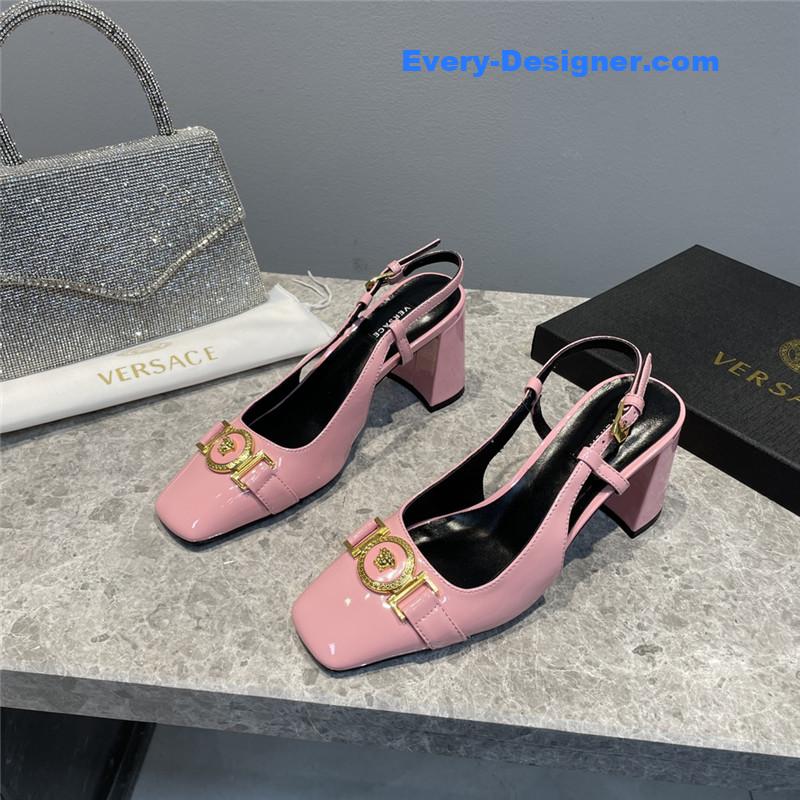 Versace Block Heel Sandals