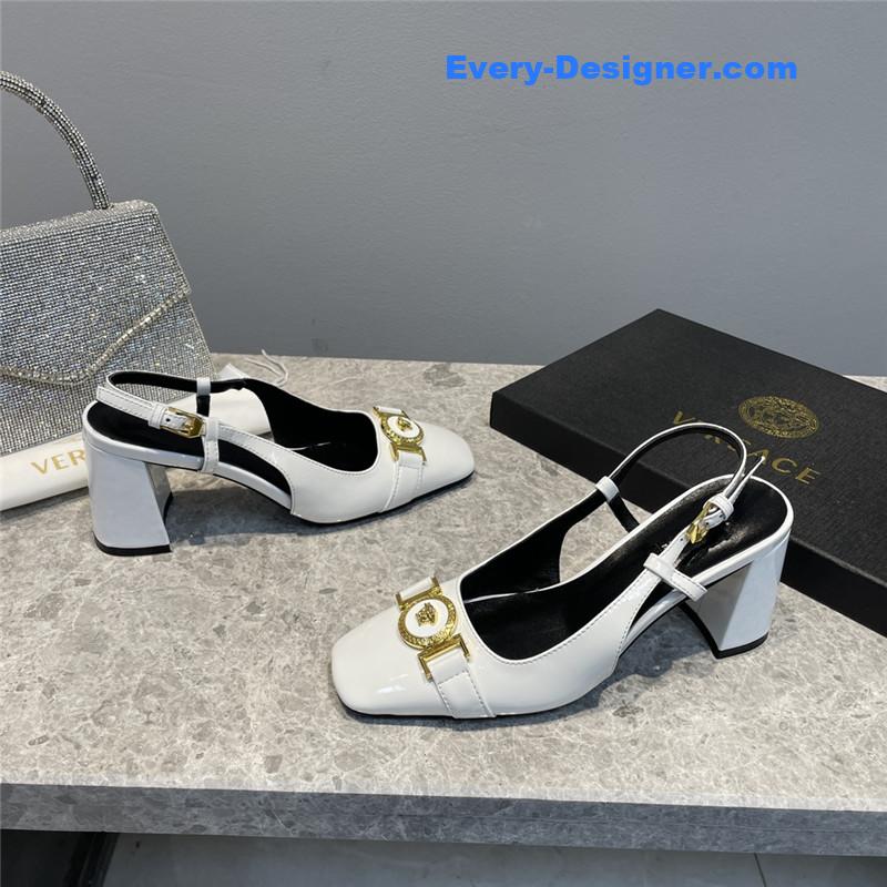 Versace Block Heel Sandals