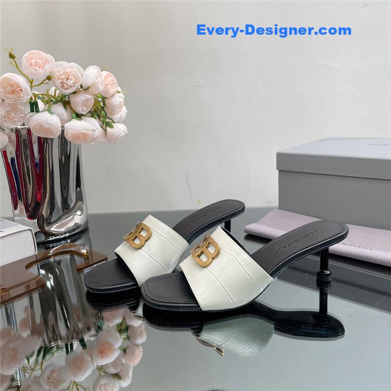 Ba1en*iaga double b buckle stiletto sandals