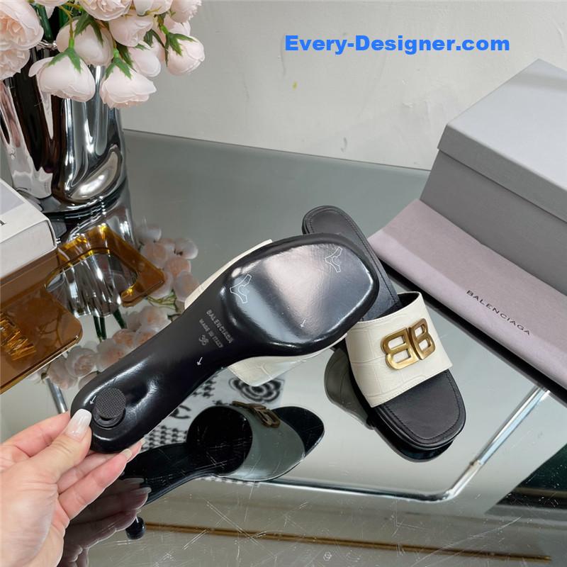 Ba1en*iaga double b buckle stiletto sandals