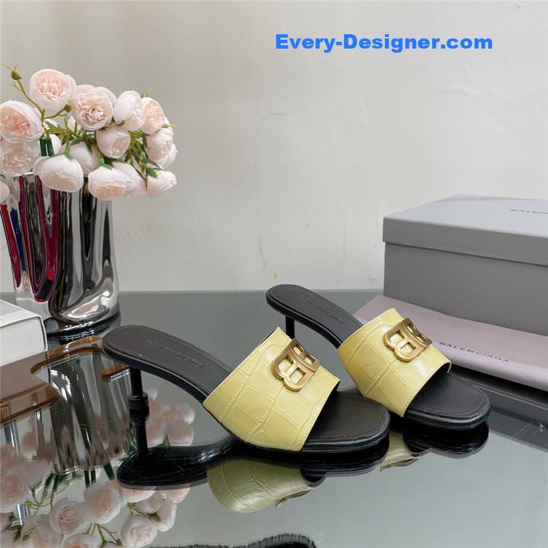 Balenciaga double B buckle stiletto sandals