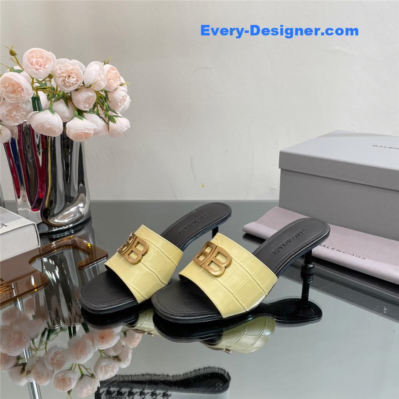 Ba1en*iaga double b buckle stiletto sandals