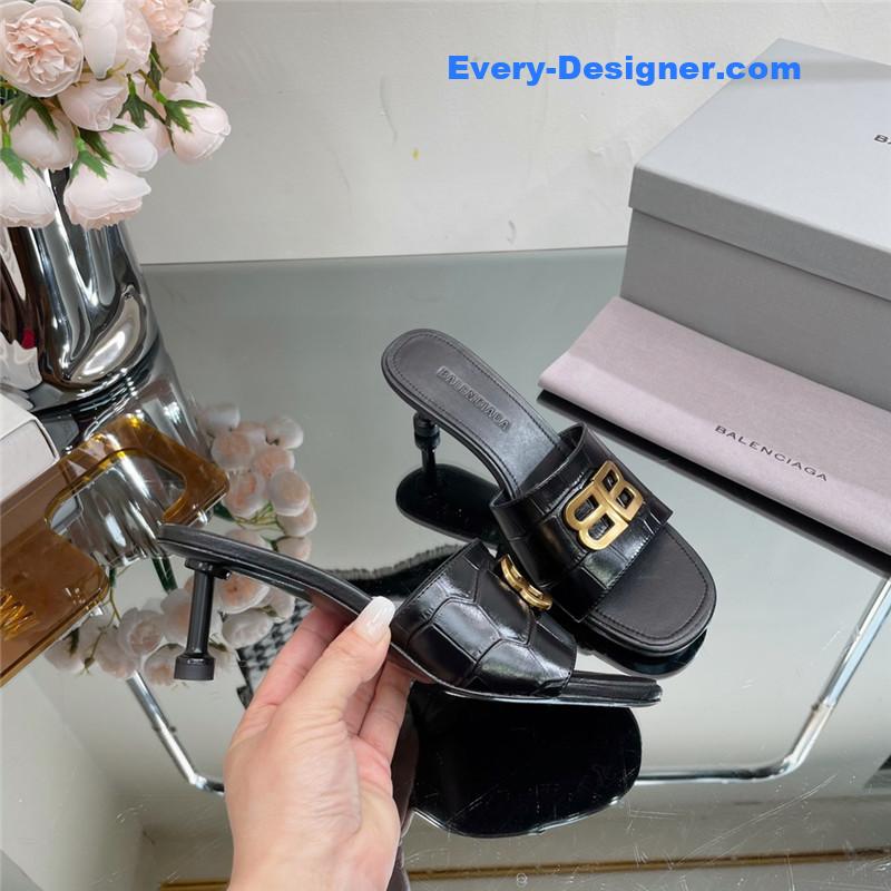 Ba1en*iaga double b buckle stiletto sandals