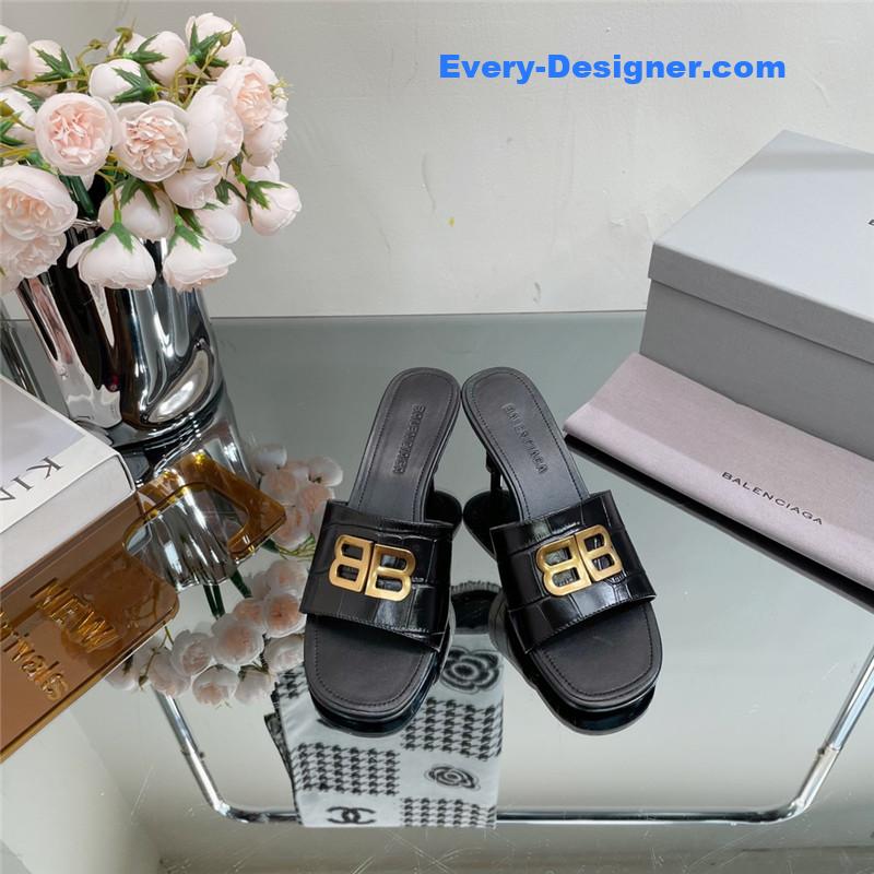 Ba1en*iaga double b buckle stiletto sandals