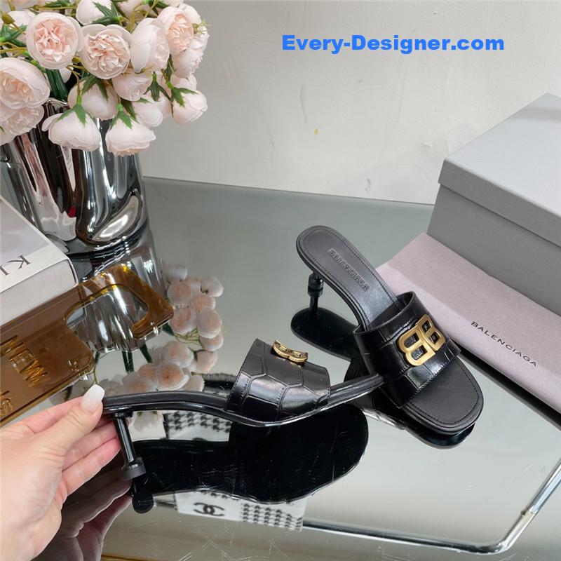 Ba1en*iaga double b buckle stiletto sandals