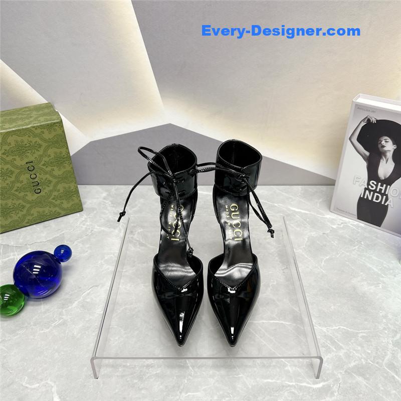Gvc*1 pointed toe metal high-heeled shoes