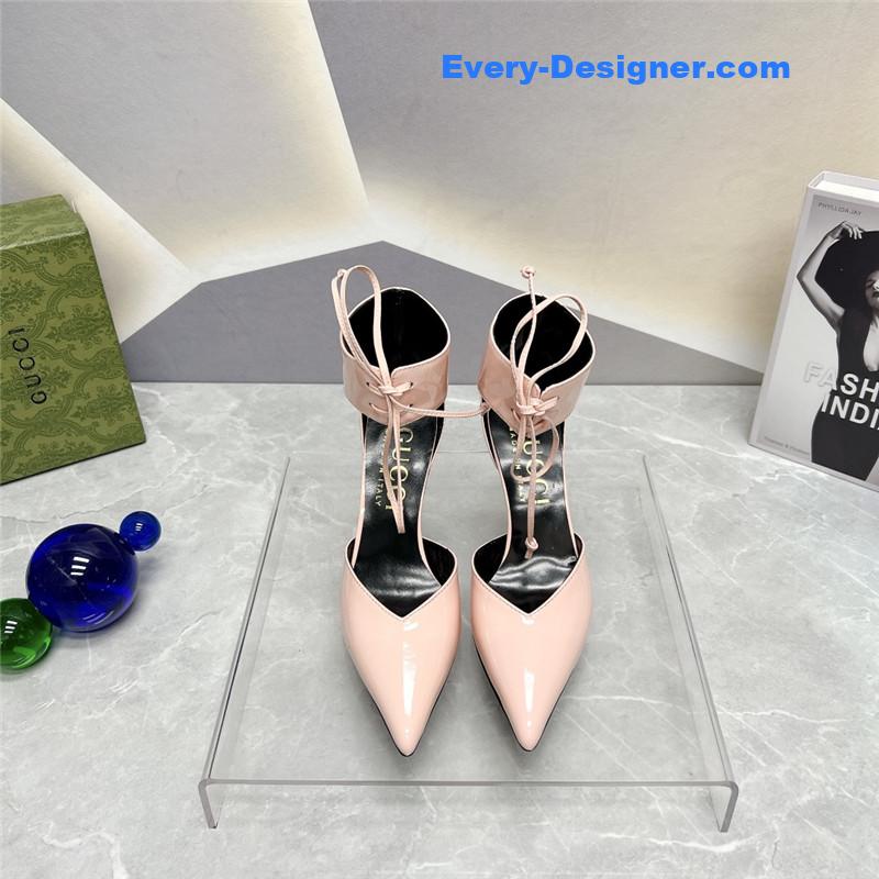 Gvc*1 pointed toe metal high-heeled shoes
