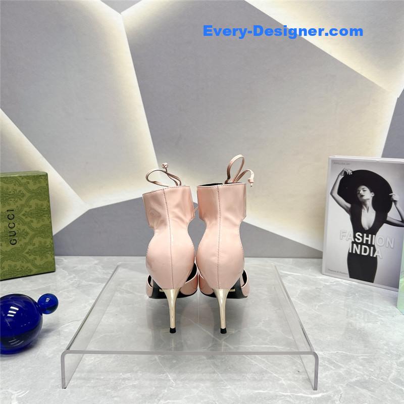 Gvc*1 pointed toe metal high-heeled shoes