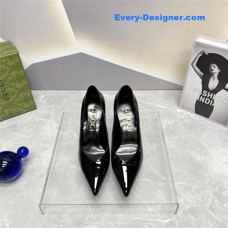 Gvc*1 pointed toe metal high-heeled shoes