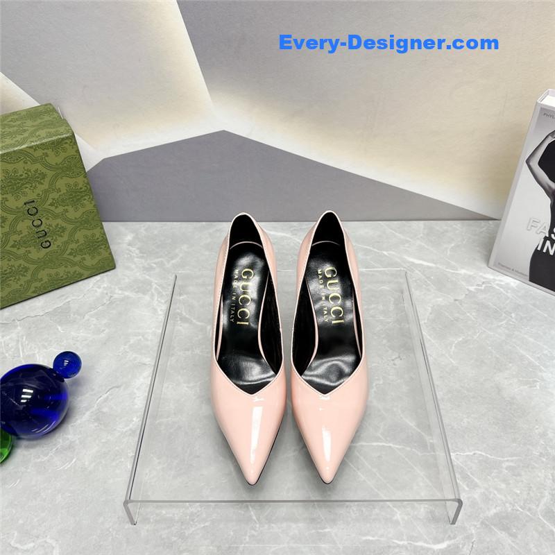 Gucci pointed toe metal high-heeled shoes