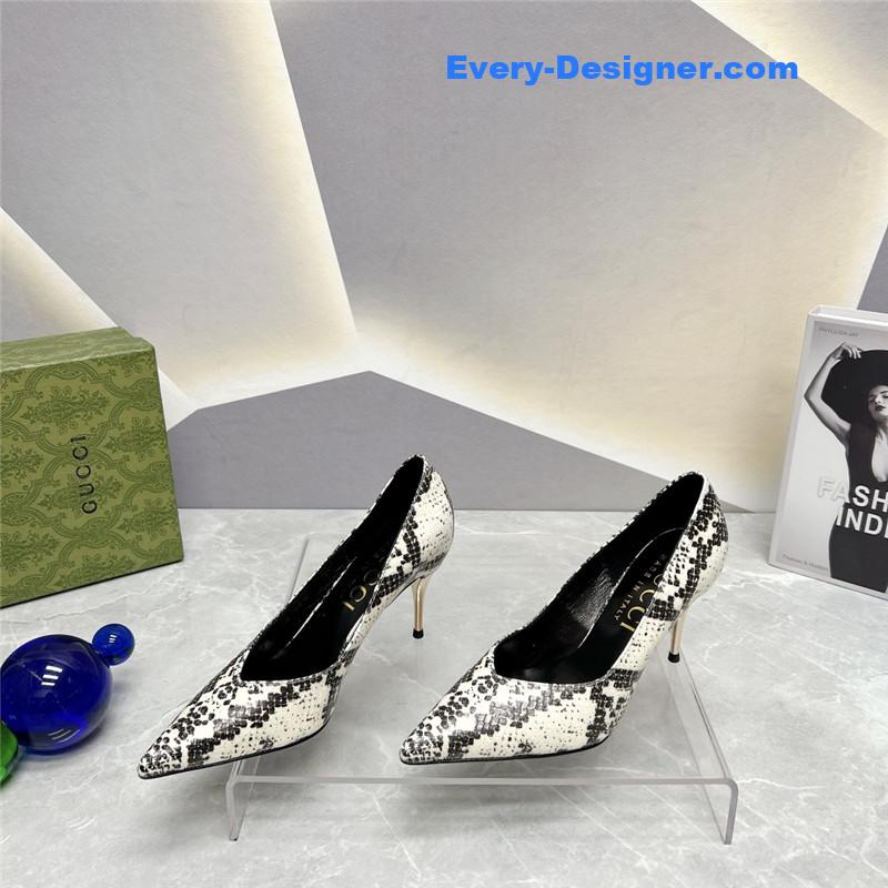 Gvc*1 pointed toe metal high-heeled shoes