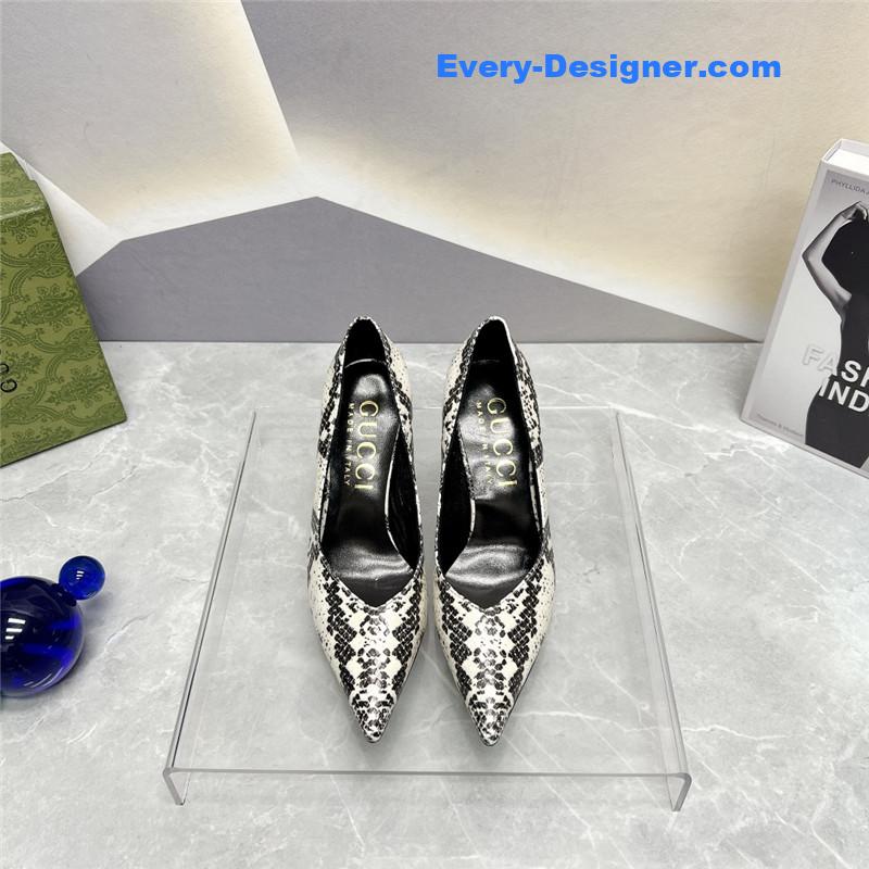Gvc*1 pointed toe metal high-heeled shoes
