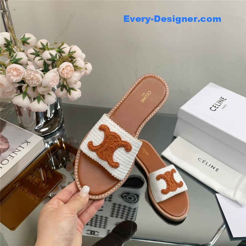 Ce1i*e new arc de triomphe retro roman slippers