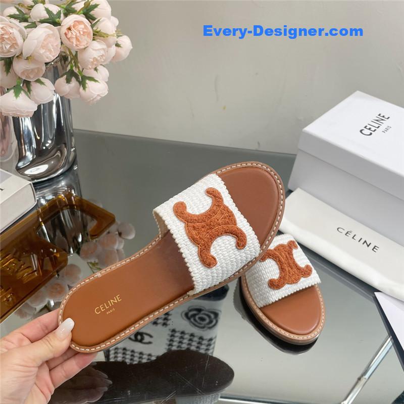 Ce1i*e new arc de triomphe retro roman slippers