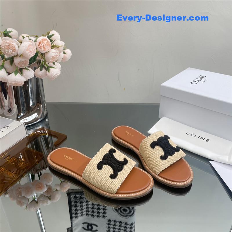 celine new Arc de Triomphe retro Roman slippers