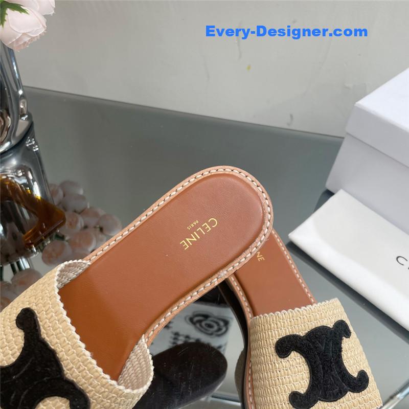 Ce1i*e new arc de triomphe retro roman slippers