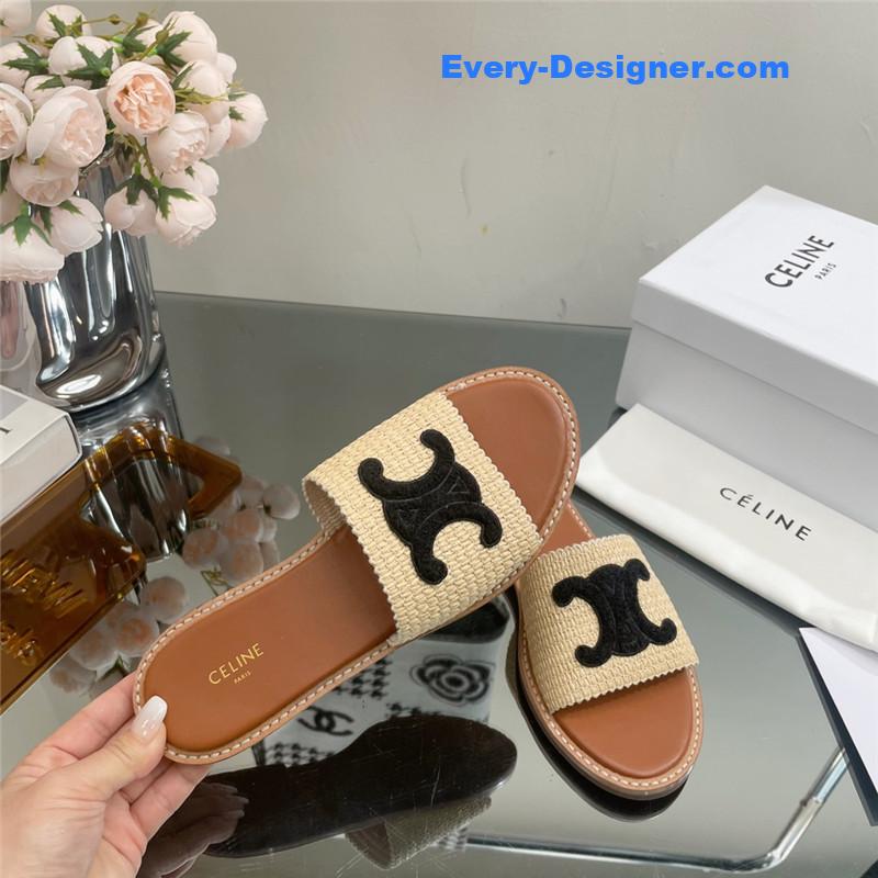 Ce1i*e new arc de triomphe retro roman slippers