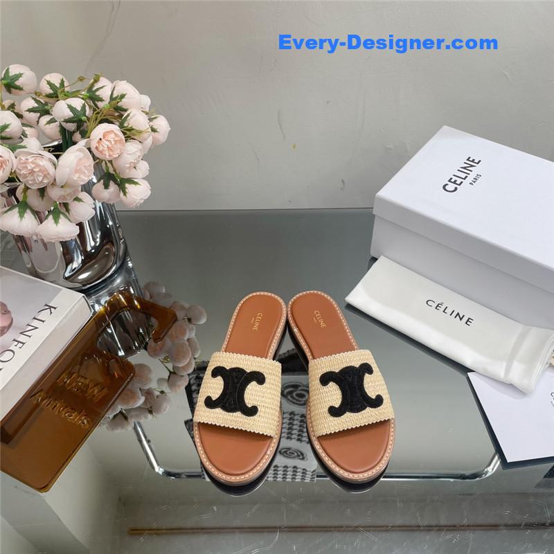 Ce1i*e new arc de triomphe retro roman slippers