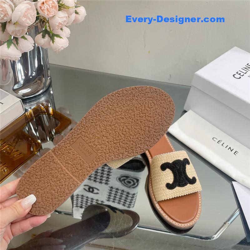 Ce1i*e new arc de triomphe retro roman slippers