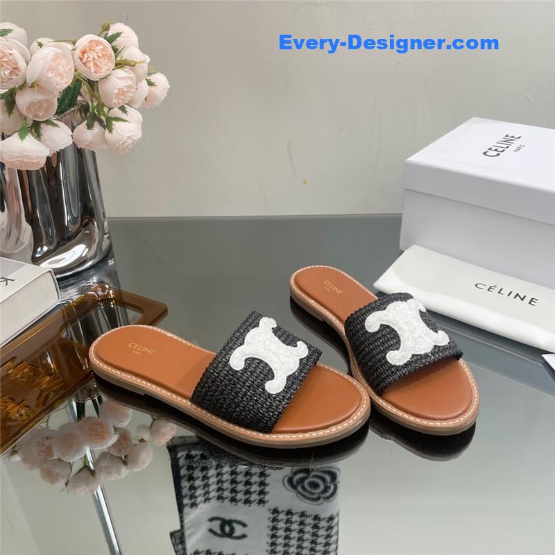 celine new Arc de Triomphe retro Roman slippers