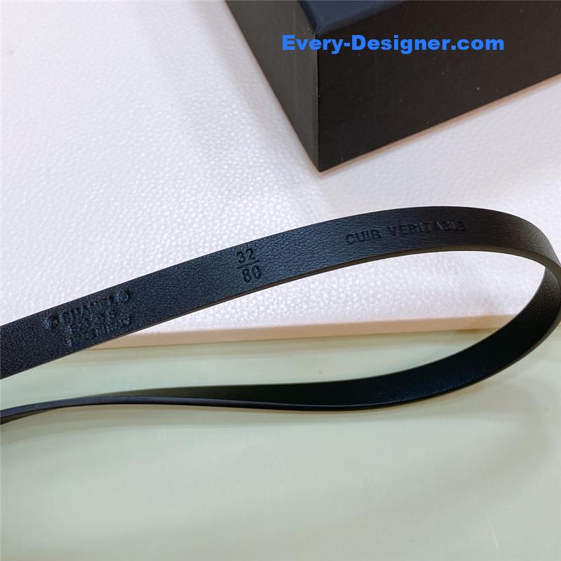 ch**el stainless steel buckle D1am0nd calfskin belt