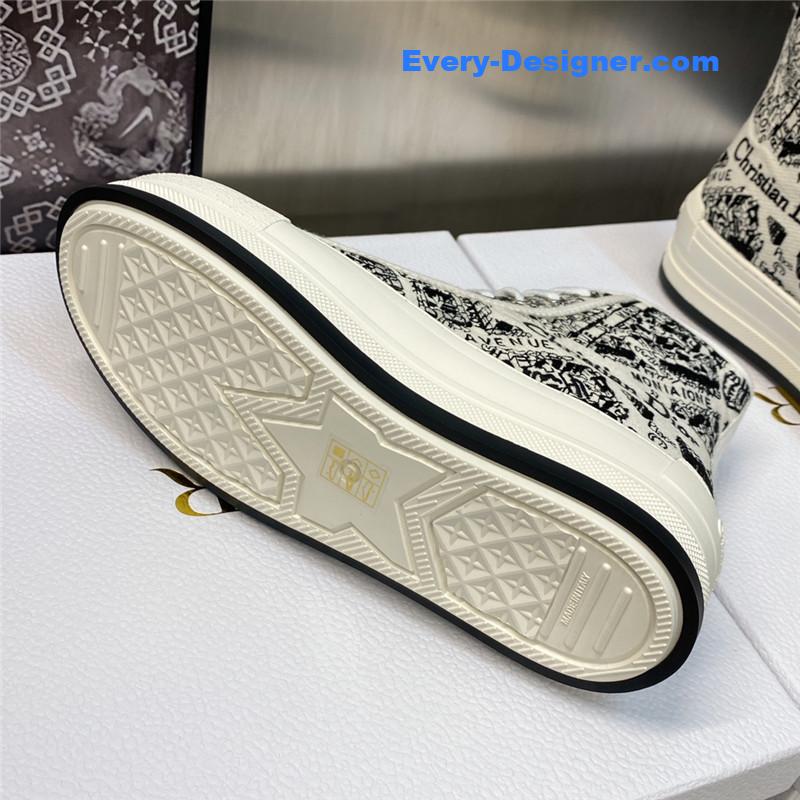 D10r couple models thick bottom strap high top casual shoes