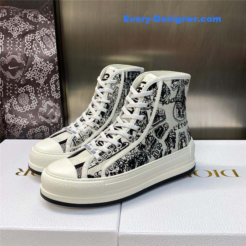 D10r couple models thick bottom strap high top casual shoes