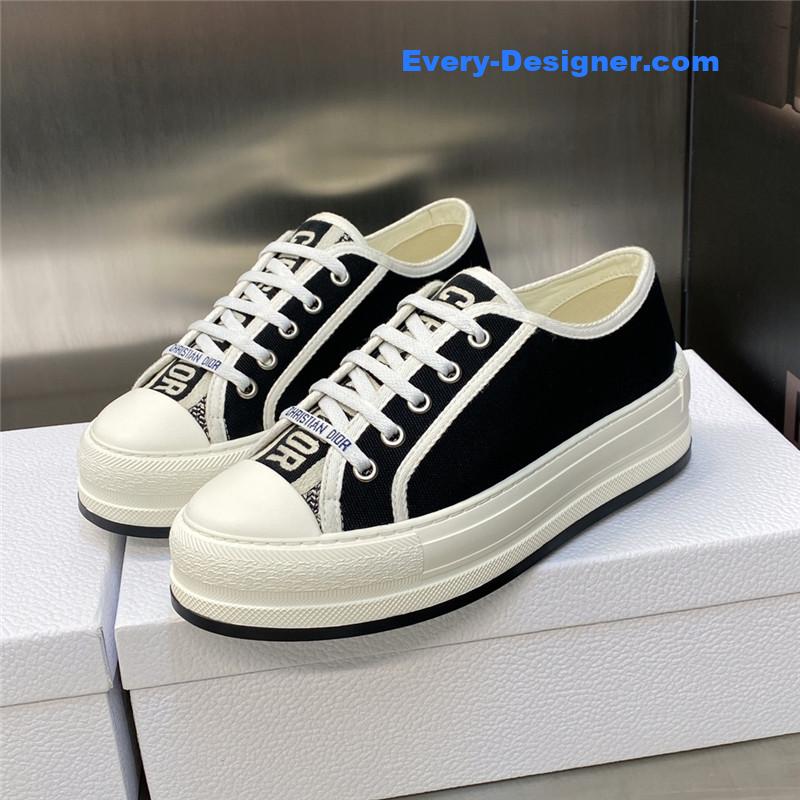 dior couple style thick bottom strap low top casual shoes