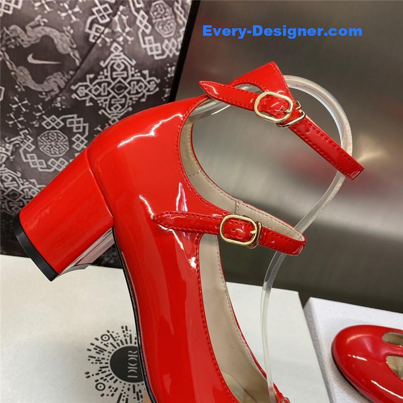 D10r retro roman style low heel doll women’s shoes