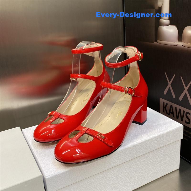 D10r retro roman style low heel doll women’s shoes