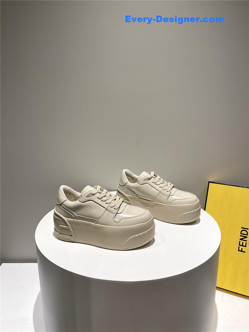 f**di platform shoes in S*per soft patent leather