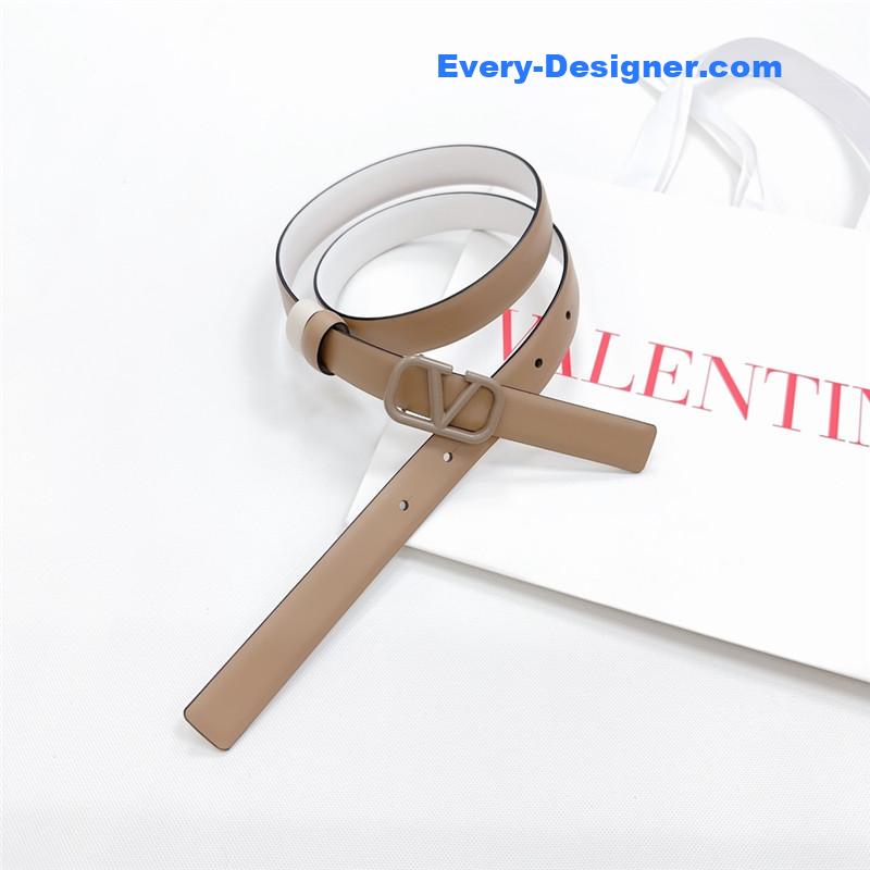 Va1e*ntin0 new double-sided top layer cowhide belt