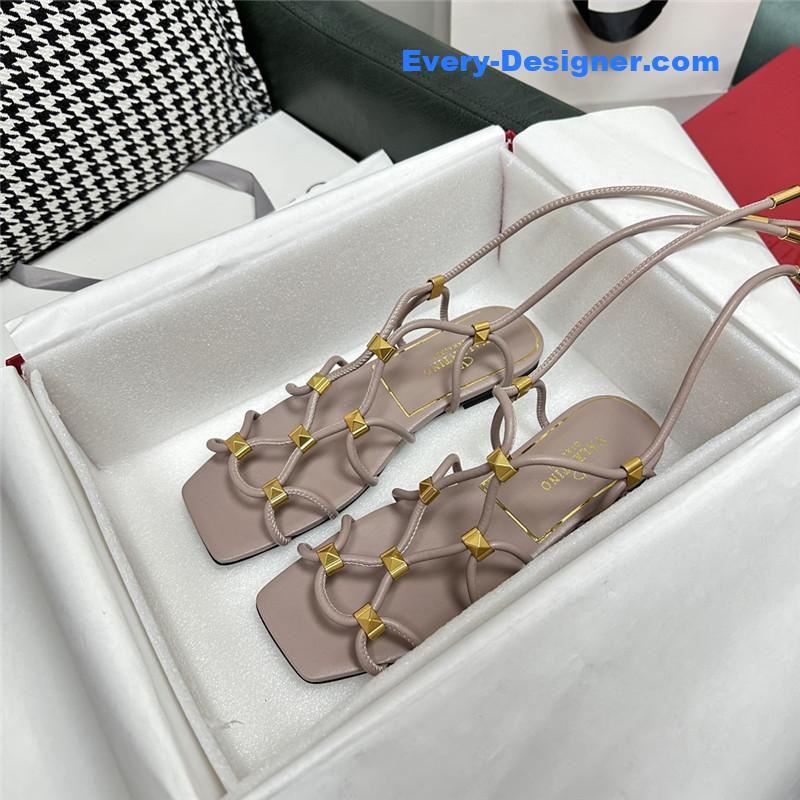 valentino roman flat sandals