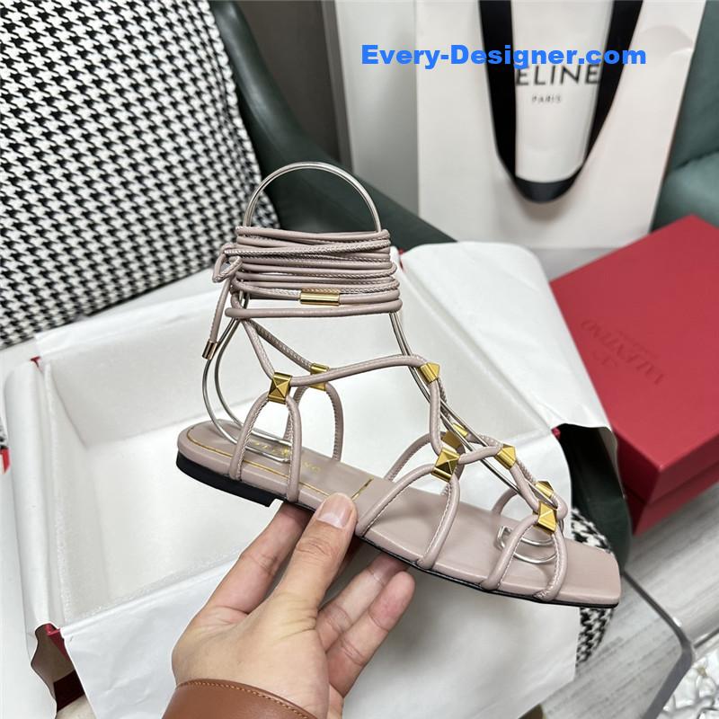 valentino roman flat sandals