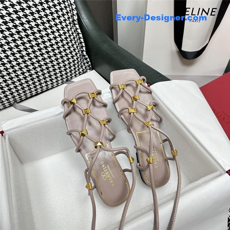 valentino roman flat sandals