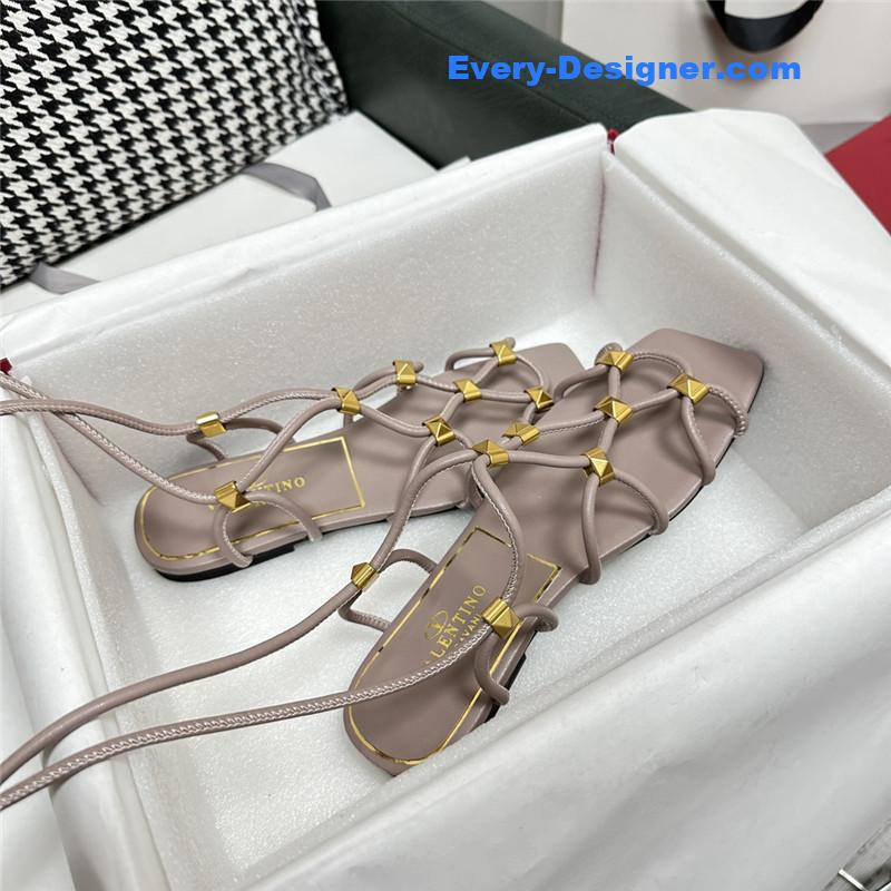 valentino roman flat sandals