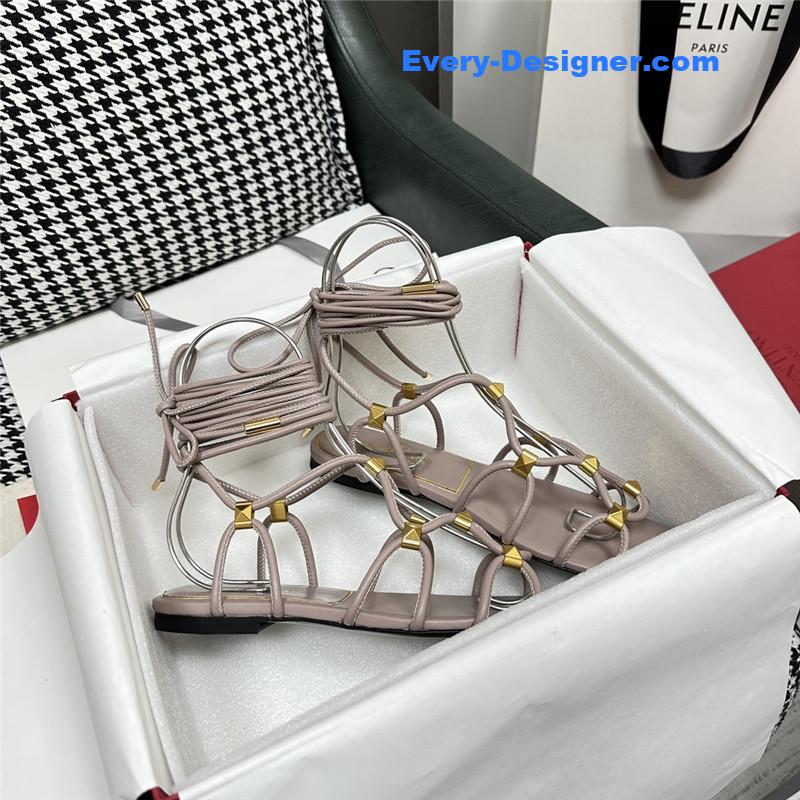 valentino roman flat sandals